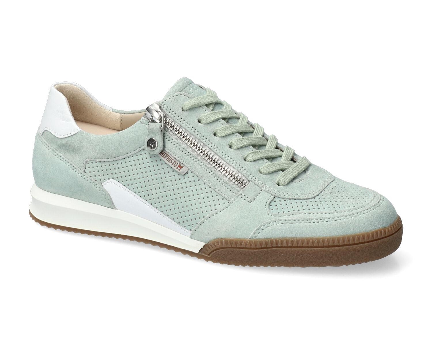 lacets femme modèle Walie Vert eucalyptus - Mephisto